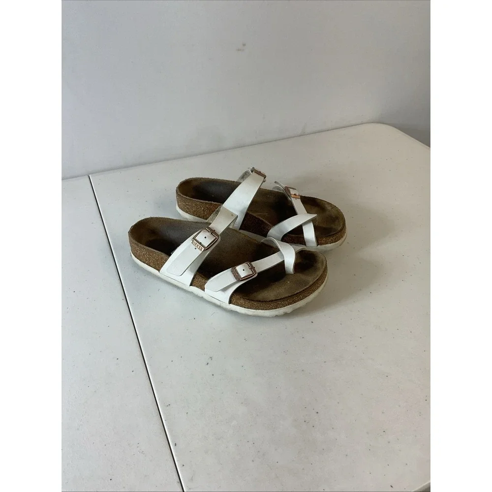 Birkenstock‎ Mayari Birko-Flor Sandal Women's 36 US 5.5 Soft Foot Bed White